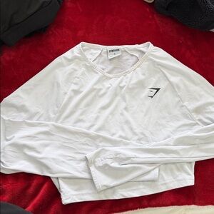 Gymshark Light Beige Long Sleeve Top